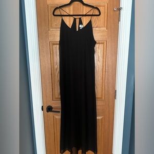 Black slip dress